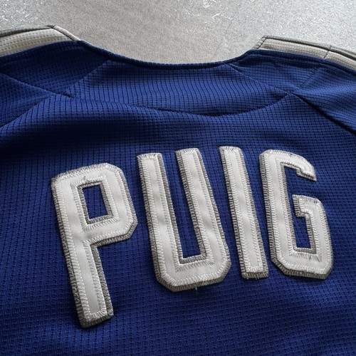 Los Angeles Dodgers Yasiel Puig #66 Blue Jersey MLB Genuine Merchandise Men's XL - Picture 17 of 23