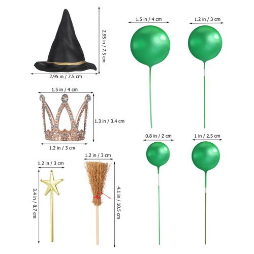  44 Teile Zauberer Party Deko Geist Halloween Zubehör Tortendeko - Bild 3 von 12