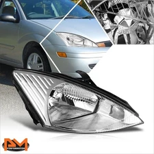For 00-02 Ford Focus OE Style RH Passenger Side Headlight Lamp Chrome Housing