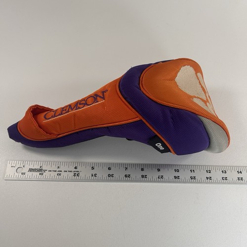Clemson Tigers Golfschläger Kopfbedeckung lila orange bestickt - Bild 7 von 9