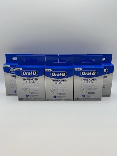 Oral-B Einfädler Zahnseide - 7 Boxen | je 30 ct. | 210 ct. Gesamt | NEU