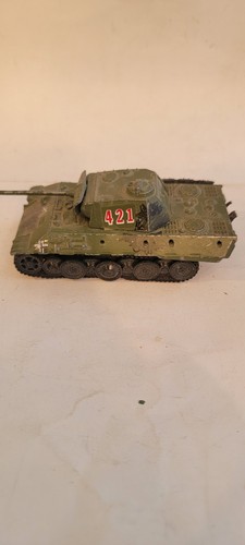 GERMAN Panther Tank 4" WWII - No. 421 -playart- And 1/32 Willeys Jeep Die Cast - Picture 6 of 16