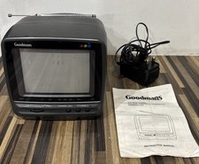 Goodmans compact 510 Portable Colour TV & AM/FM Radio Retro CRT Retro w / manual