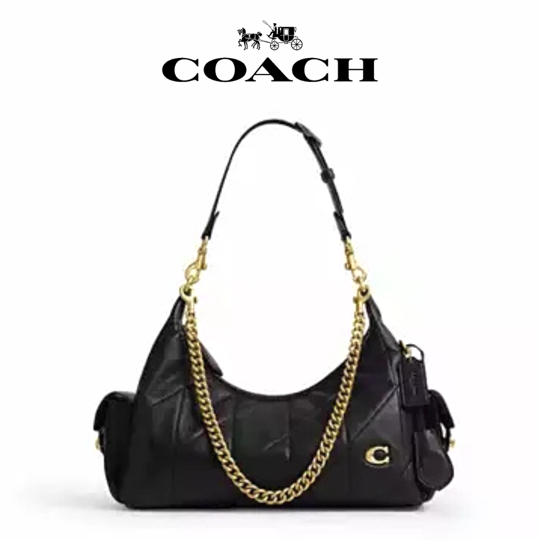 Coach ブラック ボディバッグ COACH Pocket Juliet Bag 30 Quilted Brass/Black CDZ71 B4/BK | eBay