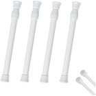 4Pcs Adjustable Tension Rods for Curtains Shower and Closet Shelves 30 to 50 cm