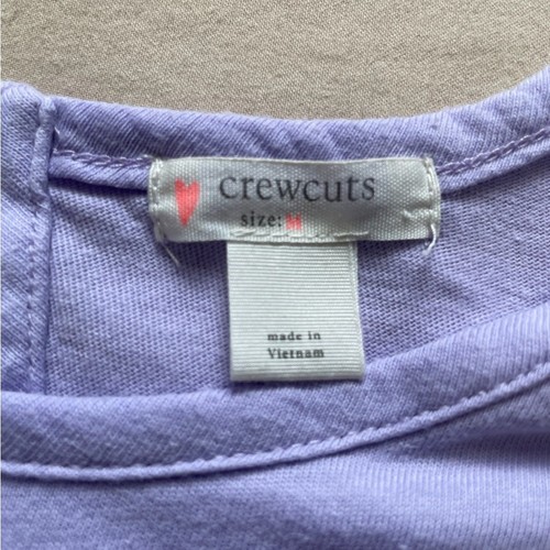 J.Crew Crewcuts Lavender Girls Short Sleeve Dress Size Medium - Picture 3 of 5