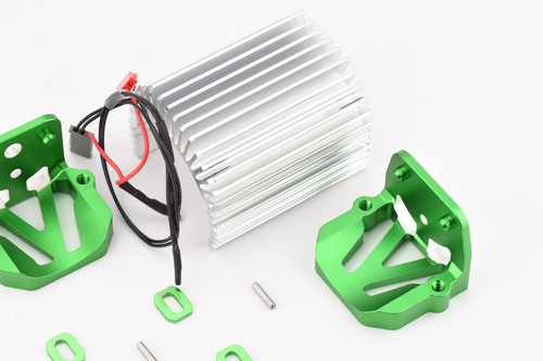 Fits X-MAXX Ultimate Aluminum Heat Sink & Green Motor Mounts Traxxas 77097-4 - Picture 8 of 24