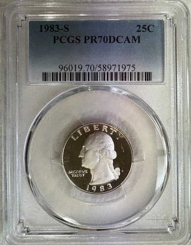 1983-S Washington Quarter Proof — photo from another recent sale