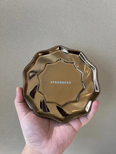 New 2023 China Starbucks 12oz Retro Bronzed Seal Ceramic Mug Plate Group - Picture 3 of 5