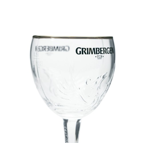 Grimbergen Bier Glas 0,25l Kelch Pokal Design Phoenix Gläser Belgien Abtei Beer - Bild 3 von 3