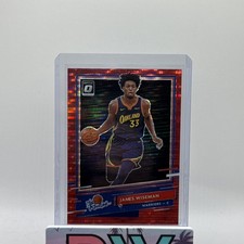 2020-21 Donruss Optic James Wiseman Red Pulsar The Rookies RC #156 Hawks SP
