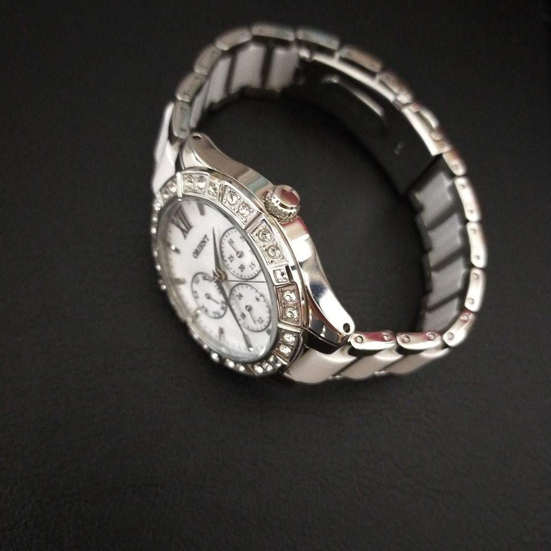 Orient Ladies Watch Multi Function Ceramic Quartz… - image 12
