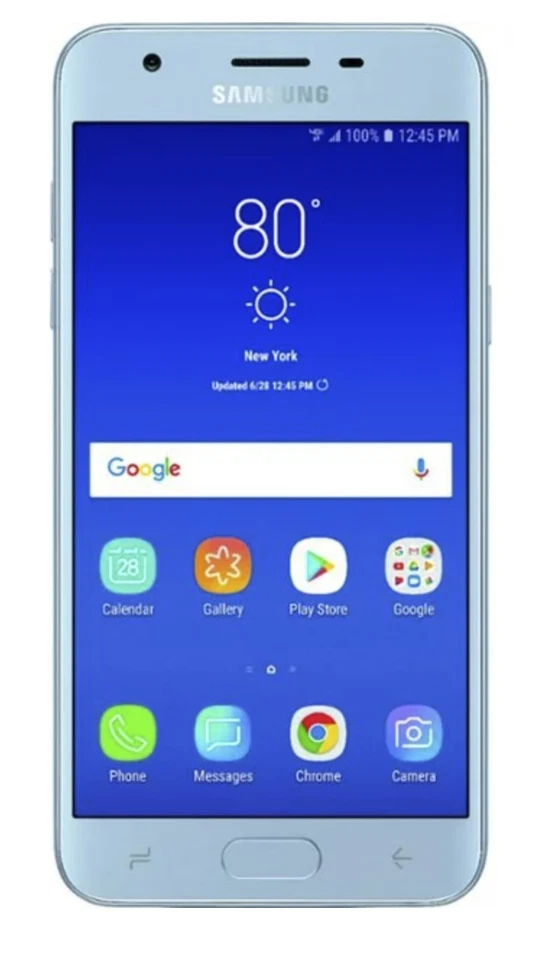 SAMSUNG GALAXY J3 16GB VERIZON - SILVER ESN IS BAD - Image 2 of 4