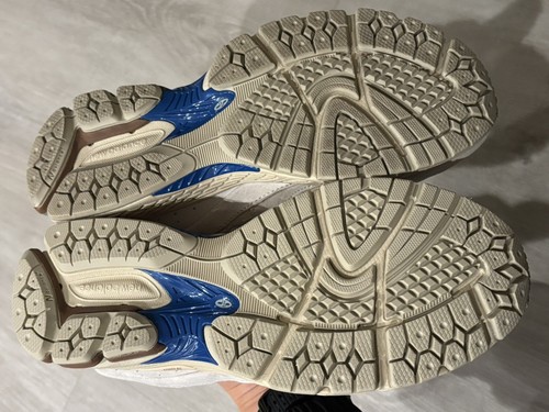 New Balance 2002 R Low Top Suede Mesh Comfort beige blue Sneaker women 8.5 men 7 - Picture 5 of 15