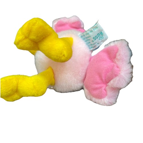 DE COLECCIÓN Russ Hoyuelos Rosa Pato Sonajero Peluche Animal Coctelera Bebé Juguete Regalo - Imagen 7 de 10