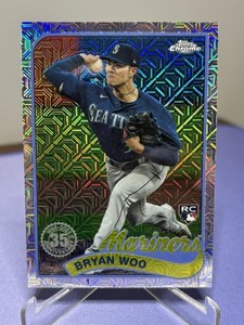 2024 Topps Series 1 - 1989 Topps Chrome Silver Pack Bryan Woo #T89C-95 (RC)