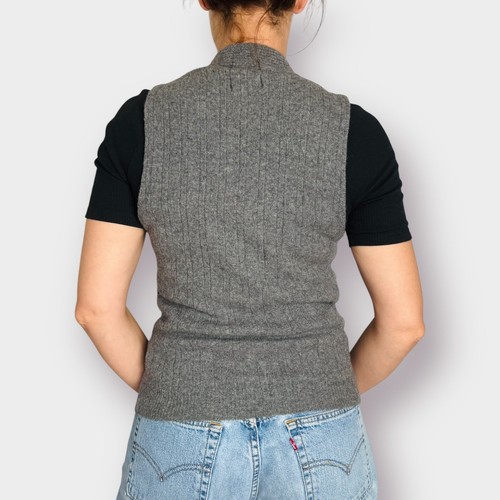 Gilet Alexander anni 60 grigio con bottoni davanti - Foto 5 di 8