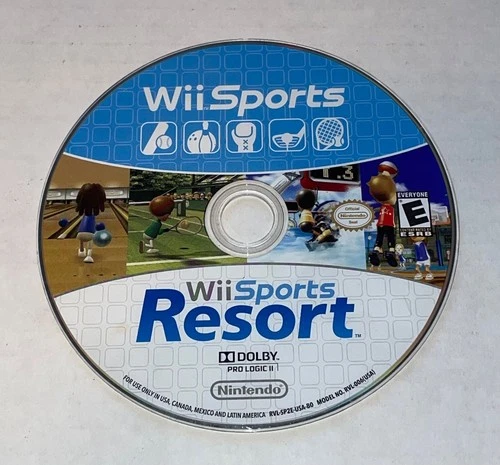 Wii Sports & Wii Sports Resort 2 in 1 Disc only