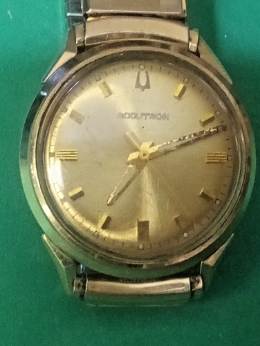 Vintage Bulova Accutron 214 Gold Filled 34mm Non Running - Picture 4 of 6