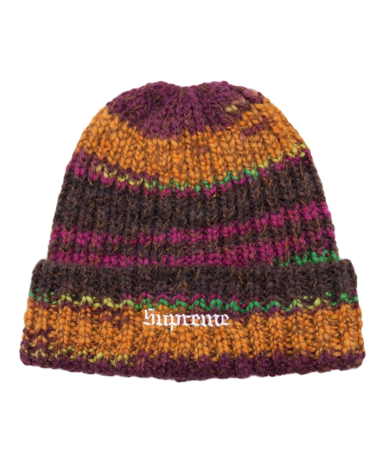 Bonnet à rayures Supreme 24Fw Space Dye AD778