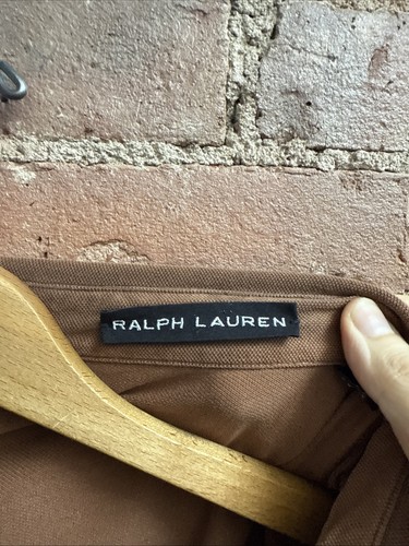 Ralph Lauren Black Label Denim Men’s Polo Shirt, Sz Small, Brown Cotton Pique - Picture 9 of 12
