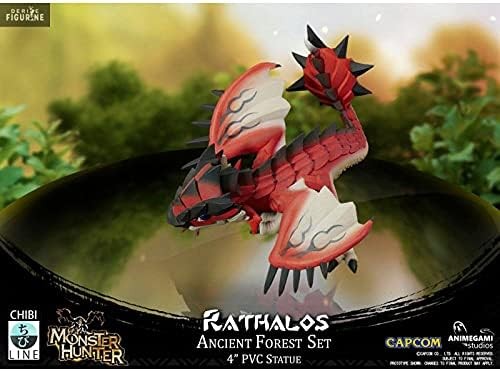 Monster Hunter AGS-CAPMHAFRATH PVC Figurine (Rathalos), Red, 4 Inchs - Picture 4 of 4