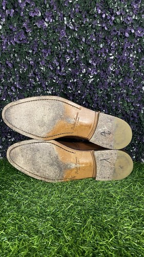 Sandalia de Pescador Ralph Lauren Etiqueta Púrpura Piel de Becerro Pulida 9 E Hecha en Italia - Imagen 18 de 19