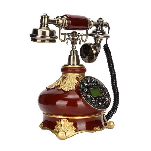 Antique Telephone Classic European Retro Digital Vintage Telephone With LCD D CB - Afbeelding 19 van 22