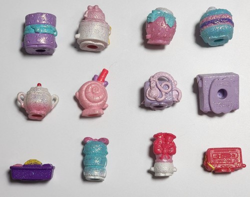 Shopkins Set ~ 12 Teile Glitzer & Glitzer! Klavier, Zucker E Dose, Lynn Flight Meal + - Bild 4 von 6