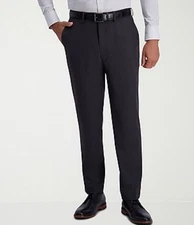 $70 Hagger Men's Houndstooth Dress Pants - Dark Grey - 32W x 30L - New With Tag