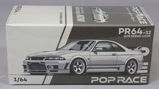 POP RACE 1:64 Nissan GT-R Nismo 400R White R33