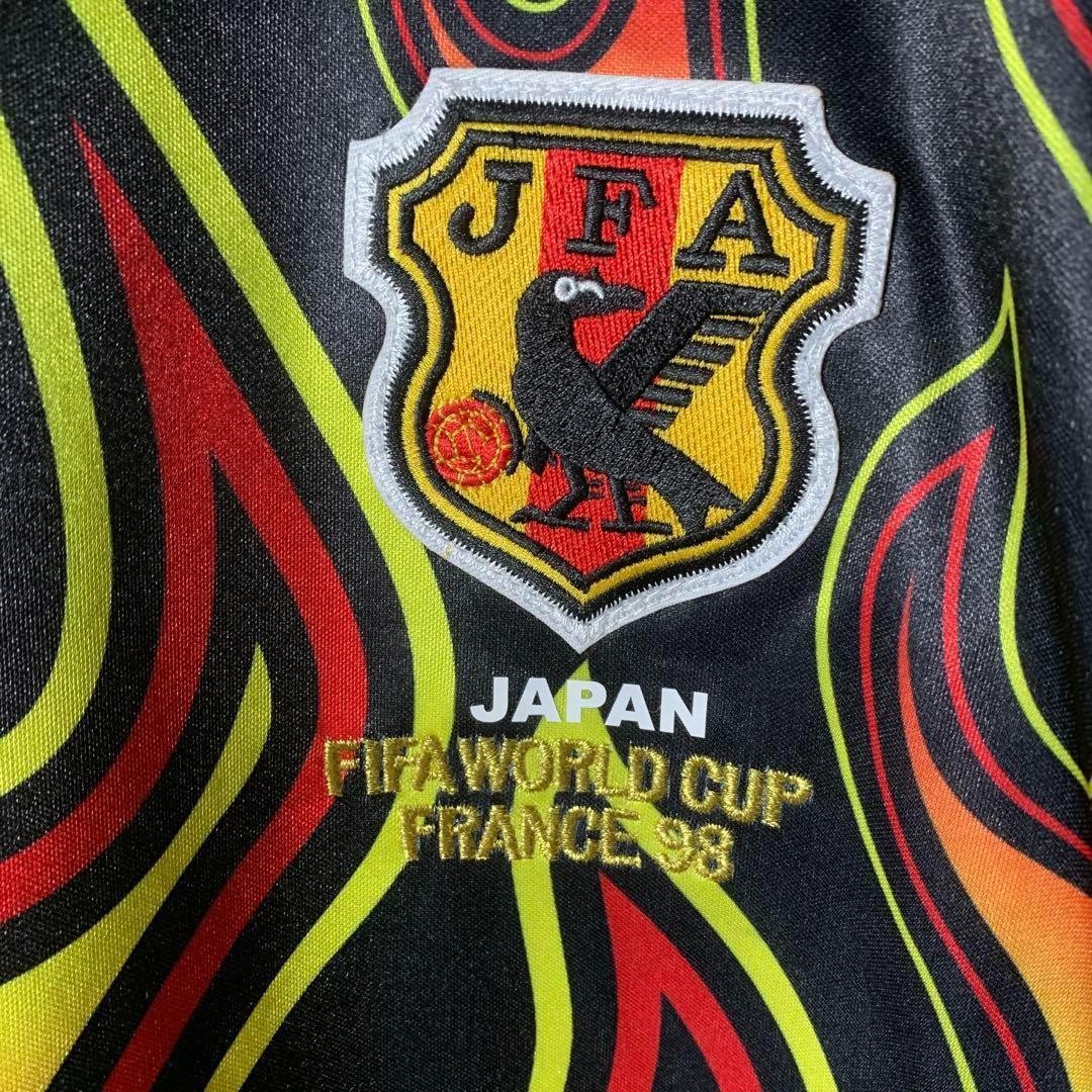 日本代表 サッカーウェア asics 炎 デザイン GK Japan National Team 1998 GK Flame Jersey Asics Kawaguchi