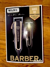 Wahl Barber Duo Fading Lining Clipper Trimmer Combo beard Gift Men Razor Clipper