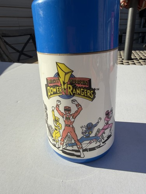 #ad Vintage 1994 Aladdin Mighty Morphin Power Rangers Thermos $16.00