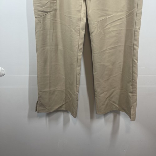 Dickies Scrub Pants Adult M Tan Cargo Khaki Straight Leg Comfort Medical Dental - Picture 5 of 17