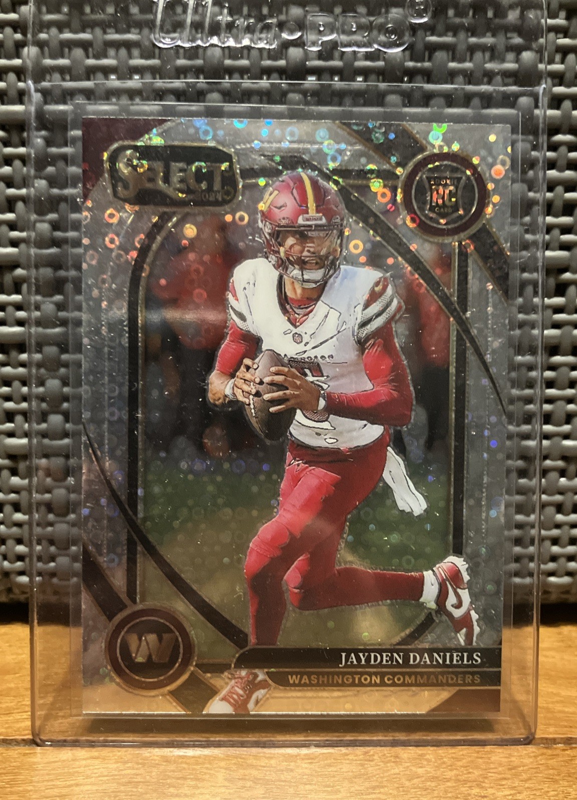 2024 Panini Select - Jayden Daniels RC Club Level - Silver Disco Prizm H2 SP
