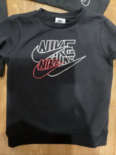 Nike Boys Lot of 6 Jacket Hoodie Black Gray S 5 6 7 Full Zip Pullover Pre-Owned - Picture 9 of 14