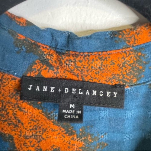 Jane and Delaney SZ M Blue Teal Horse Boho WesternSouthwestern Boho Rayon - Picture 10 of 16