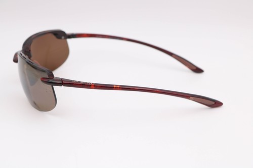 Maui Jim Banyans Brown Rectangle Spot On Lens Mj412-10 Polarized Sunglasses 70-1 - Picture 3 of 6