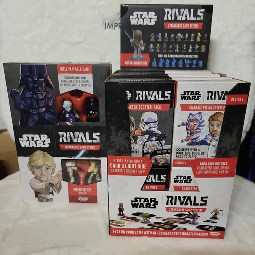 Funko Star Wars Rivals Bundle 16 Booster Packs + 1 Premier Expandable Game Systm