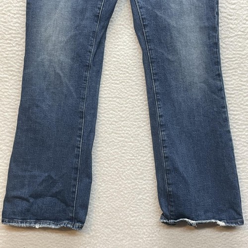 Pantalones de mezclilla AG Adriano Goldschmied para mujer 29 azul Farrah bota corta tiro alto dobladillo crudo - Imagen 5 de 15