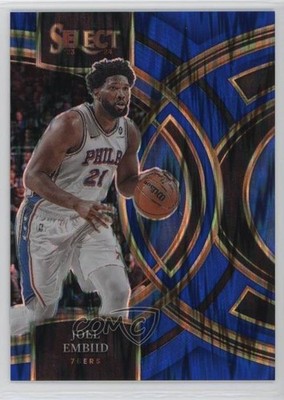 2023-24 Panini Select Premier Level Blue Flash Prizm 6/99 Joel Embiid #197 uk2