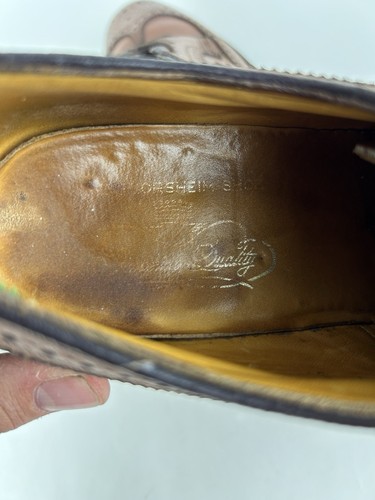 Florsheim Royal Imperial 93602 Kenmoor Men’s Size 7 E Longwing 5 Nail V-Cleat - Picture 8 of 13