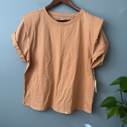 A.n.a. T-shirt A New Approach arancione manica corta tracolla nuova con etichetta.  Grande - Foto 1 di 9