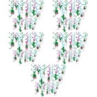 5 Sets Hanging Swirl Decor Themed Birthday Alpaca Cactus Party Supply