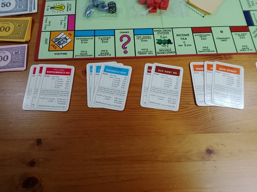 Vintage Monopoly Brettspiel Waddingtons komplett in sehr gutem Zustand - Bild 3 von 14