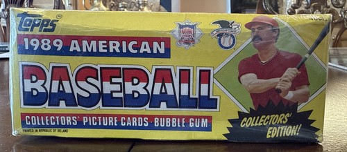 1989 TOPPS American Baseball BOX 48 UNOPENED Packs RARE Sealed Made In Ireland - Picture 4 of 6