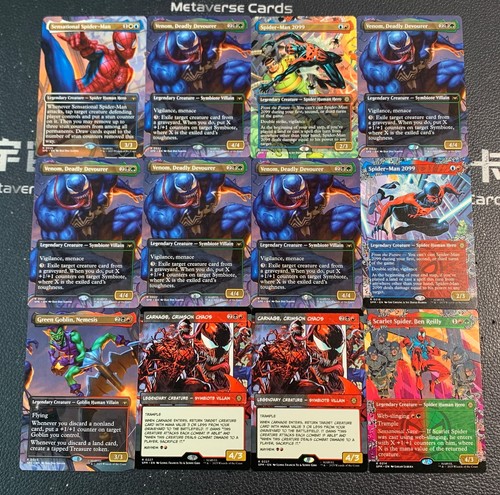 2025 Magic The Gathering Marvel EN Spider-Man 2099 Carnage,Crimson Chaos Lot*12