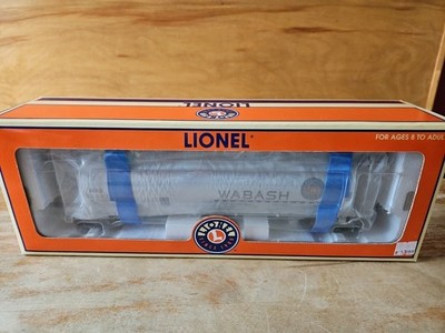 Lionel 6-27104 O Gauge Wabash Cylindrical Hopper #33007 BRAND NEW IN BOX