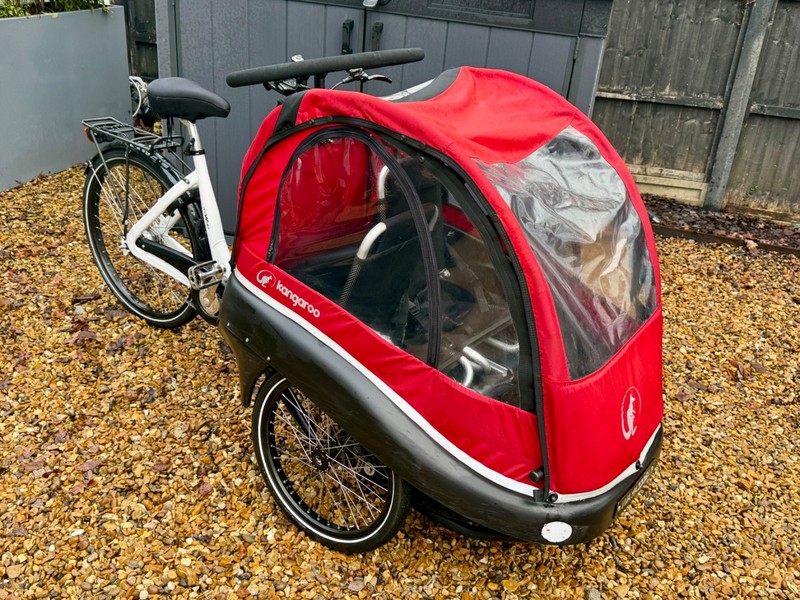 Red. Winther Kangaroo Cargo Bike. Just had £500 service. 1 Owner from new.